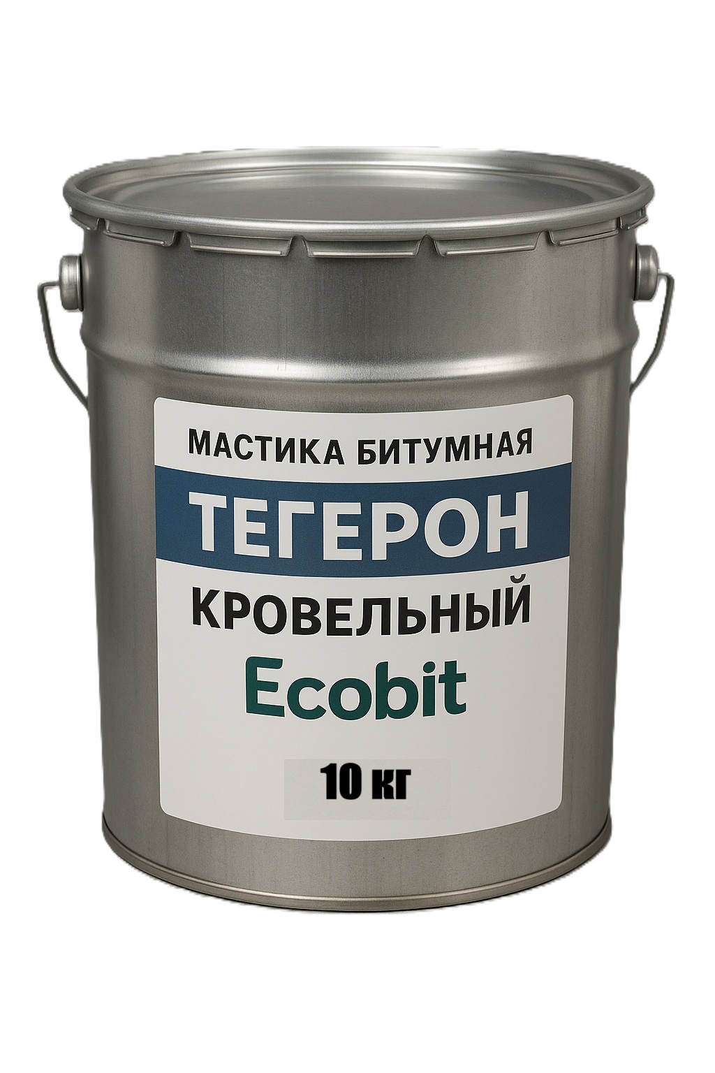 Тегерон Кровельный ЭКОБИТ ведро 10,0 кг - кровельная битумная мастика ДСТУ Б В.2.7-108-2001 ( ГОСТ 30693-2000)